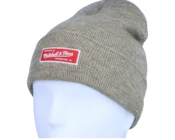 Cuff Beanies-Mitchell & Ness Own Brand Roll Up Beanie Sand Cuff -