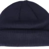 Short Beanies | Blank Beanies-Beechfield Oxford Navy Recycled Mini Fisherman Short Beanie - Blue