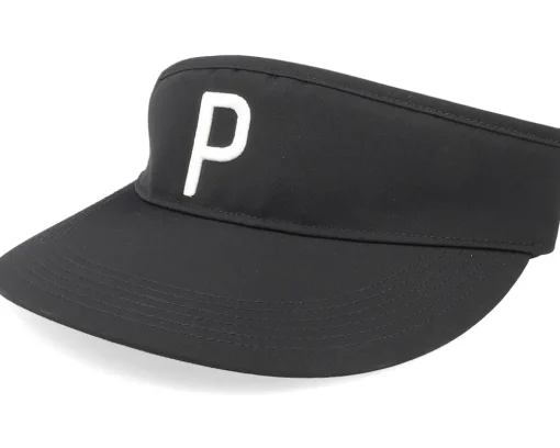 New Puma P Black/Bright White Visor -