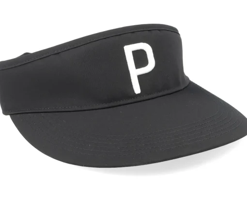 New Puma P Black/Bright White Visor -