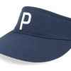 Best Puma P Navy Blazer/Bright White Visor - Blue