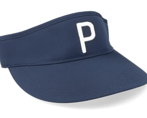 Best Puma P Navy Blazer/Bright White Visor - Blue