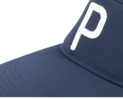 Best Puma P Navy Blazer/Bright White Visor - Blue