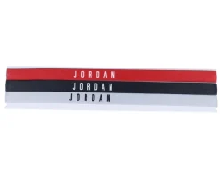 Headband-Jordan 3 Pack Red/Black/Grey Headbands -
