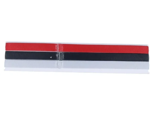 Headband-Jordan 3 Pack Red/Black/Grey Headbands -