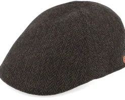 Discount Mayser Paddy Amaro Brown Flat Cap -