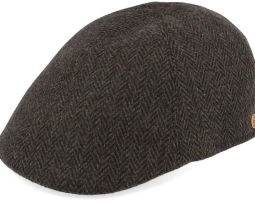 Discount Mayser Paddy Amaro Brown Flat Cap -
