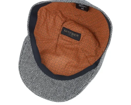 Flat Caps-Mayser Paddy Premium Grey Flatcap -