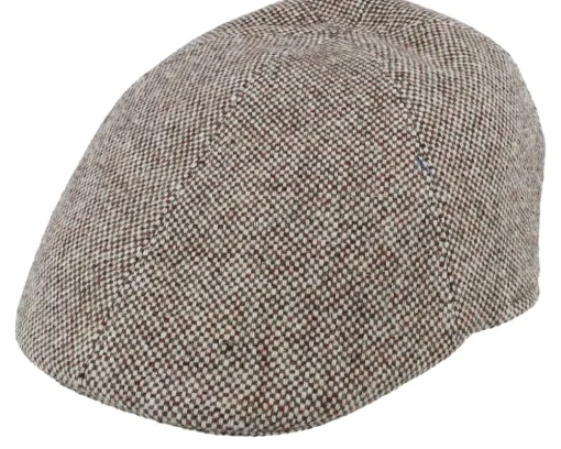 Flat Caps-Mayser Paddy Tweed Beige Flat Cap -
