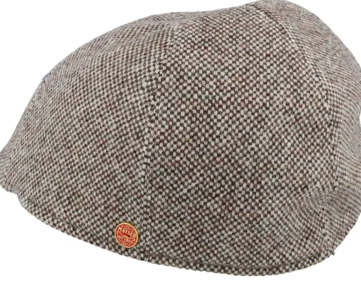 Flat Caps-Mayser Paddy Tweed Beige Flat Cap -