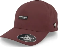 Best Padelville Padel Headwear White Rubber Maroon Delta Flexfit - Red