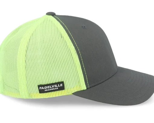 Trucker-Padelville Padel Headwear White Rubber Charcoal/neon Trucker - Grey