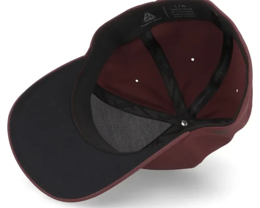Best Padelville Padel Headwear White Rubber Maroon Delta Flexfit - Red