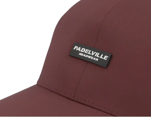 Best Padelville Padel Headwear White Rubber Maroon Delta Flexfit - Red
