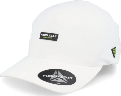 Best Padelville Padel Headwear White Rubber Maroon Delta Flexfit - Red