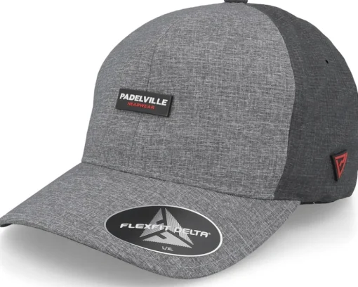 Flexfit-Padelville Padel Rubber Red Melange Charcoal Delta Flexfit - Grey