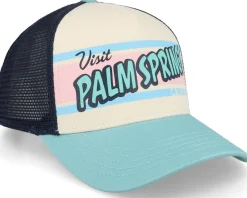 Trucker-American Needle Palm Springs Sinclair Ivory/Navy/Seafoam Trucker -