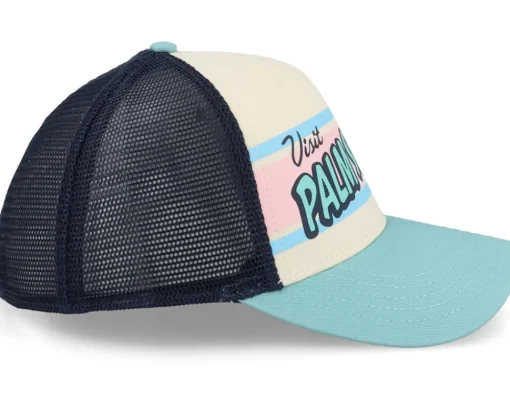 Trucker-American Needle Palm Springs Sinclair Ivory/Navy/Seafoam Trucker -