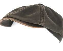 Outlet Stetson 6-Panel Cap Co/Pes Schwarz Flatcap -