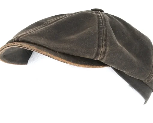 Outlet Stetson 6-Panel Cap Co/Pes Schwarz Flatcap -