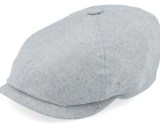 Flat Caps-Stetson 6-panel Cap Cotton Sustainable Light Blue Flat Cap -