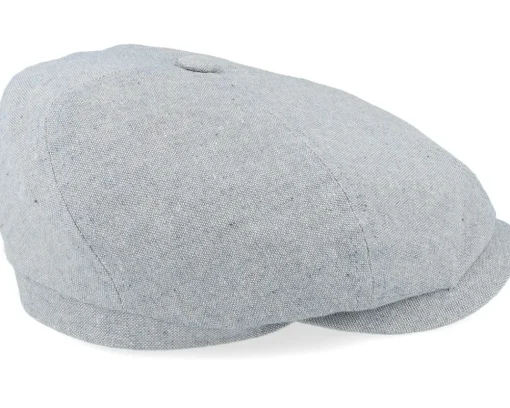 Flat Caps-Stetson 6-panel Cap Cotton Sustainable Light Blue Flat Cap -