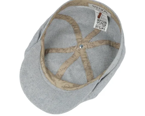 Flat Caps-Stetson 6-panel Cap Cotton Sustainable Light Blue Flat Cap -