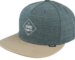 Snapback-Djinns 6 Panel Cap Cottoncheck Light Olive Snapback -