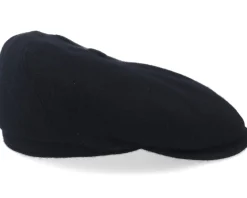 Flat Caps-Stetson 6-Panel Cap Wool/Cashmere Black Flat Cap -
