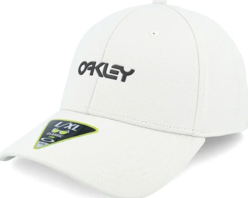 Hot Oakley 6 Panel Stretch Metallic Hat Mist/Black Flexfit -