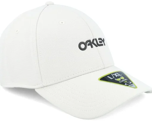 Hot Oakley 6 Panel Stretch Metallic Hat Mist/Black Flexfit -