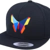 Snapback-Origami Paper Butterfly Black Snapback -
