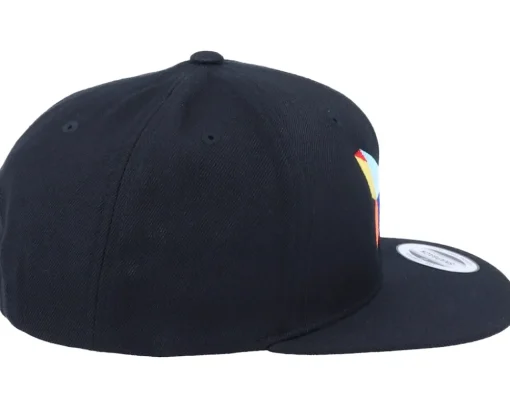 Snapback-Origami Paper Butterfly Black Snapback -