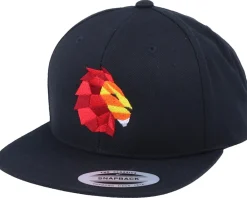 Snapback-Origami Paper Lion Black Snapback -