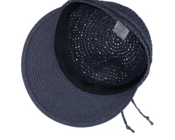 Sun Hat-Seeberger Paper Straw Navy Sun Hat -