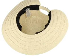 Straw Hat-Seeberger Paperbraid Mix Cap Linen Straw Hat -