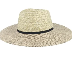 Fashion Seeberger Papierstrohborten- Mix Fedora Straw Hat -