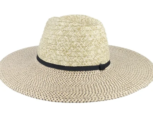 Fashion Seeberger Papierstrohborten- Mix Fedora Straw Hat -