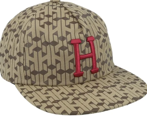 Snapback-HUF Paradox Classic H 5 Panel Hat Caramel Snapback -
