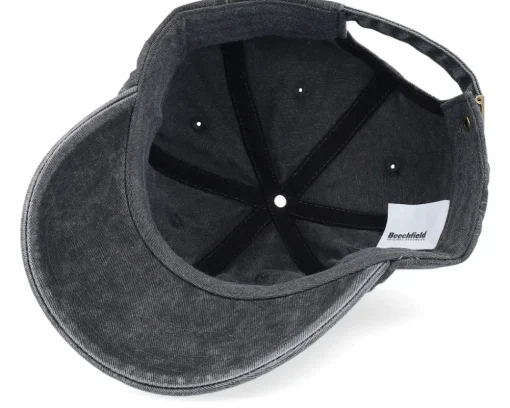 Dad Cap-Iconic Paris France Washed Dad Cap - Black
