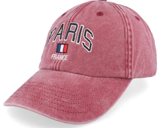 Dad Cap-Iconic Paris France Washed Dad Cap - Black