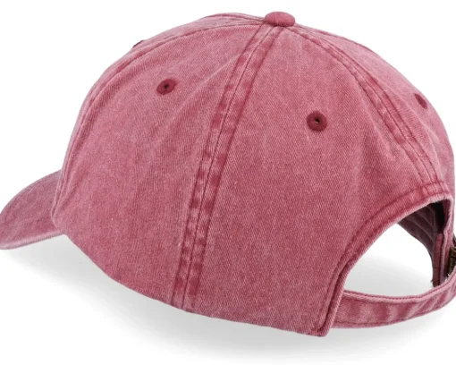 Dad Cap-Iconic Paris France Washed Dad Cap - Red