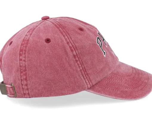 Dad Cap-Iconic Paris France Washed Dad Cap - Red