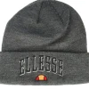 New Ellesse Parsons Beanie Grey Marl Cuff -