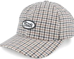 Dad Cap-Brixton Parsons Cap Sand Houndstooth Dad Cap -