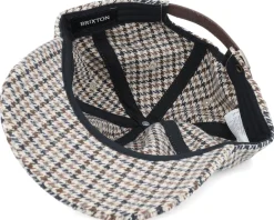 Dad Cap-Brixton Parsons Cap Sand Houndstooth Dad Cap -