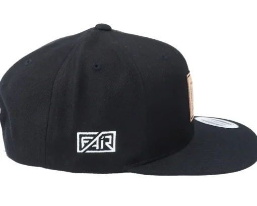 Sale Fair Pause Square Cork Patch Black Snapback -