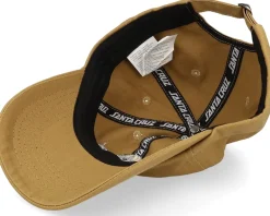 Clearance Santa Cruz Peace Strip Cap Parchment Dad Cap -