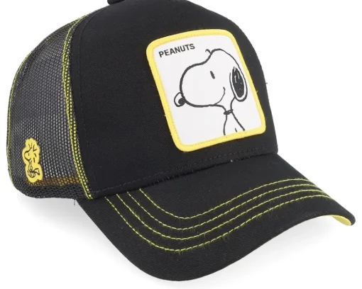 Trucker-Capslab Peanuts Snoopy Black Trucker -