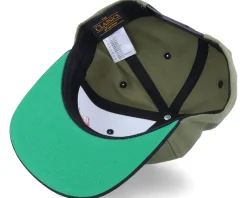 Snapback-Skillfish Perch Black Applique Olive/Black Snapback -